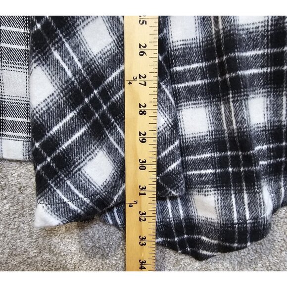 Chicsoul Waterfall Vest Plaid Microfleece Cozy Soft Pockets Flowing Women's 1XL - Picture 3 of 12